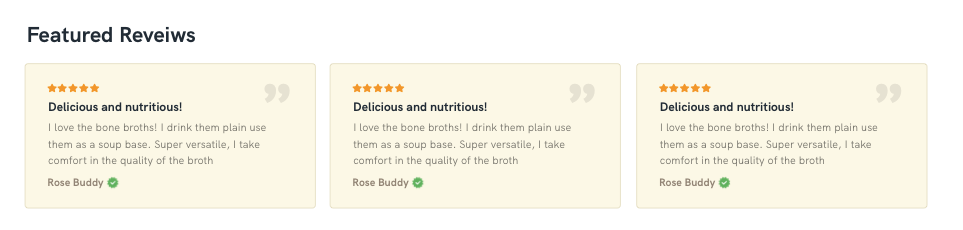 Reviews πελατών στη σελίδα προϊόντος 